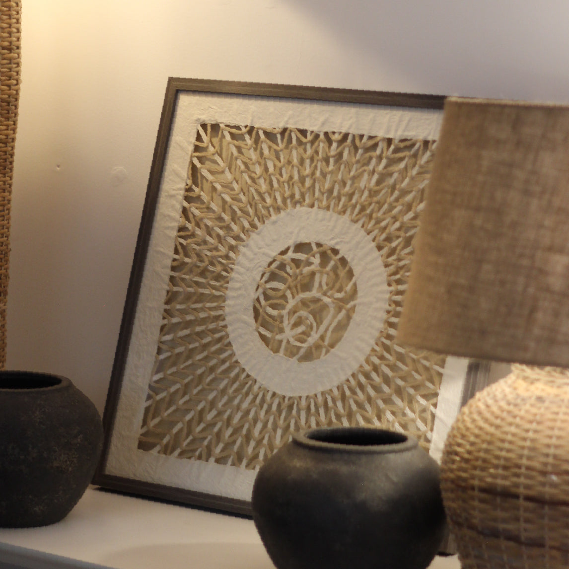 CUADRO TRAMA CIRCULAR 66X66