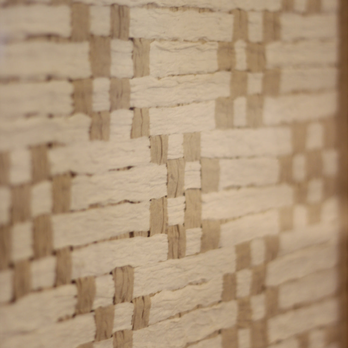 CUADRO TRAMA EN BEIGE 41X41