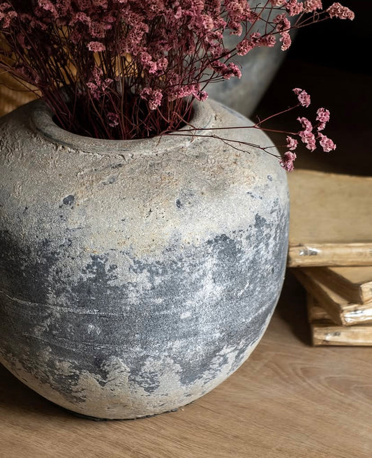 Jarrón Dark Round