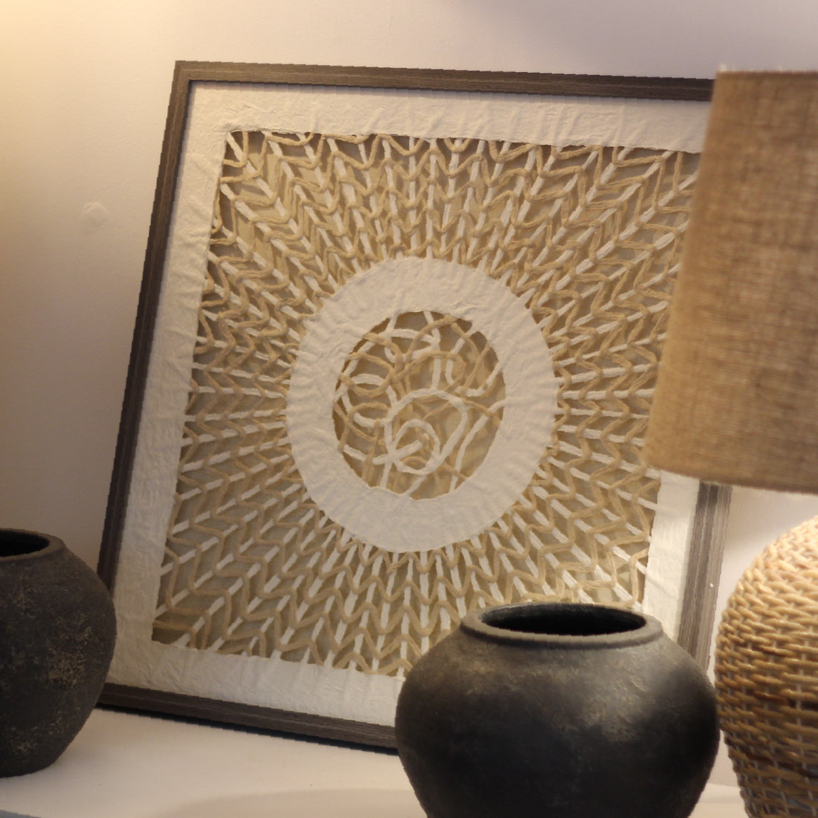 CUADRO TRAMA CIRCULAR 66X66