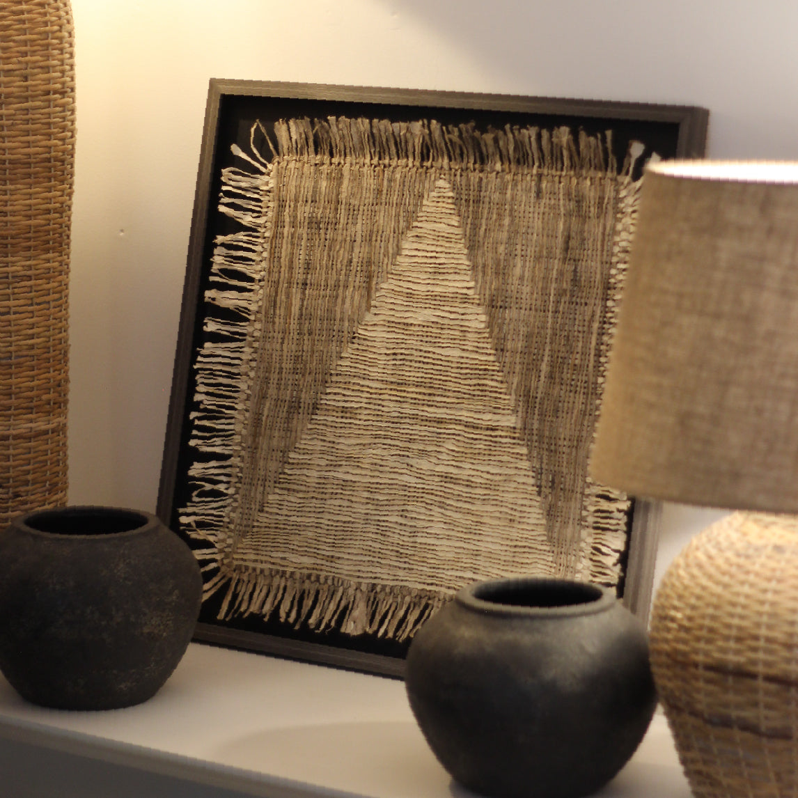 CUADRO TRAMA PIRAMIDAL 70X70