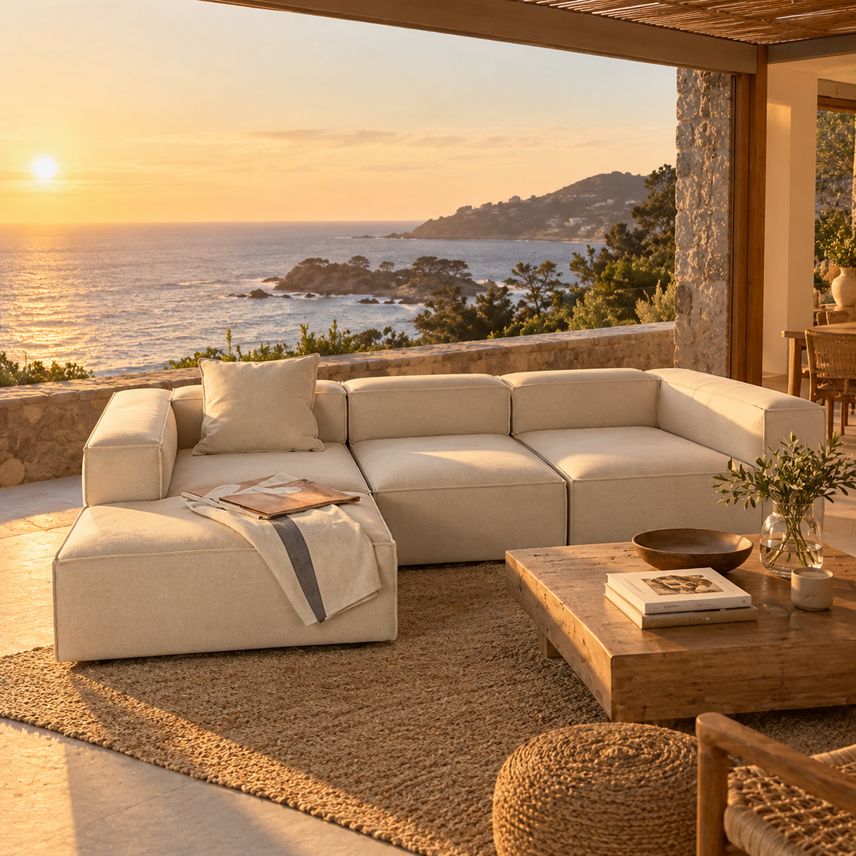 SOFA FLORENCIA MODULAR 300X150X90CMS