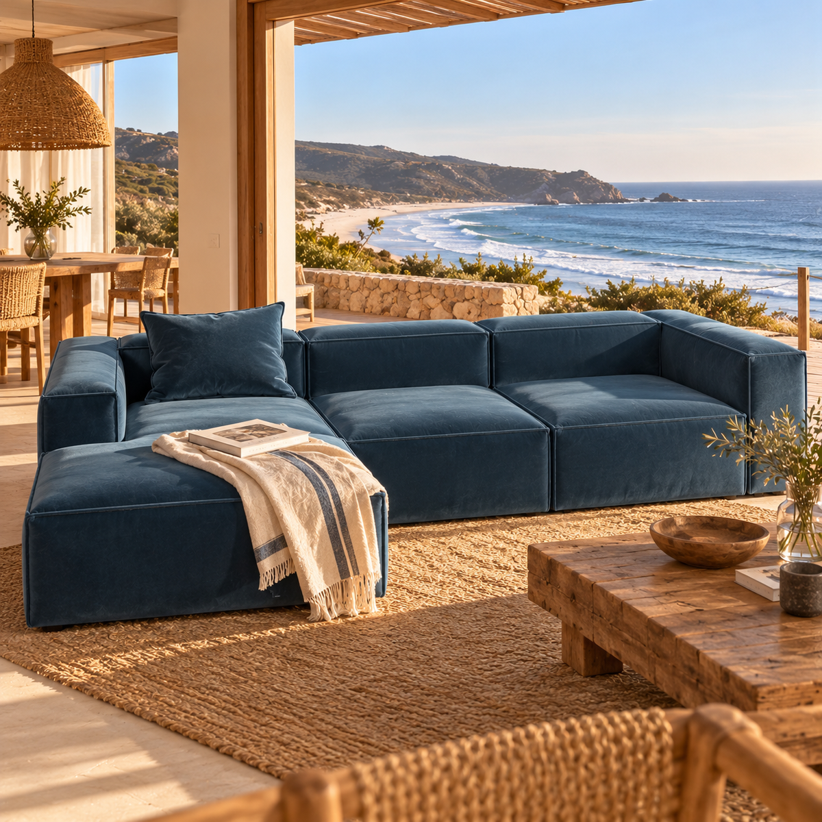 SOFA FLORENCIA MODULAR 300X150X90CMS