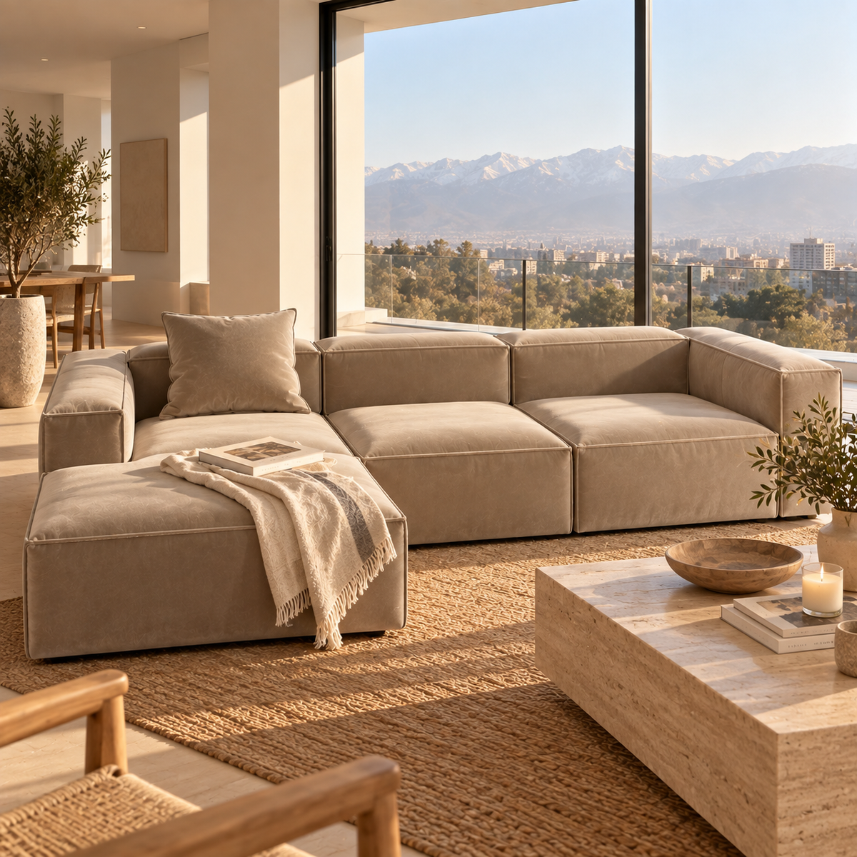 SOFA FLORENCIA MODULAR 300X150X90CMS