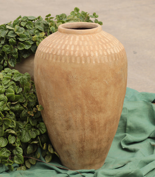 Jarrón Sumatra White. Ø50 x 80cm